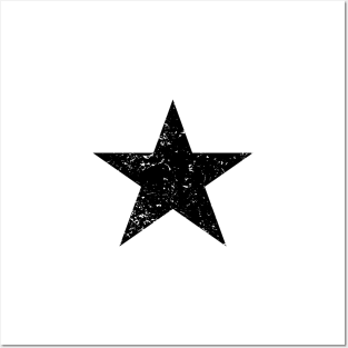 Black Star Emoji Posters and Art